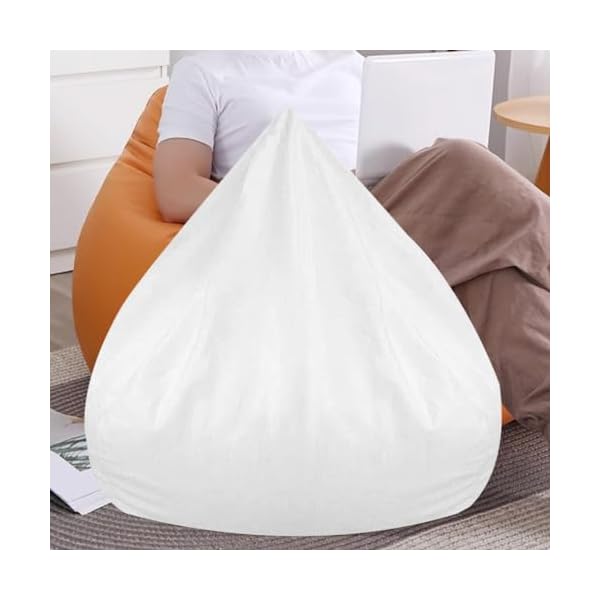 Sofa stool liner bean bag cover bean bag chair cover soft sofa liner bean bag sofas inner lazy sofa liner big bag refill liner bean bag seat stools white polyester cloth  urban country home decor