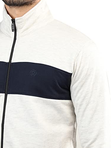 Image of CHKOKKO Fleece Men Winter Sports Running Zipper Collared Neck Stylish Jacket