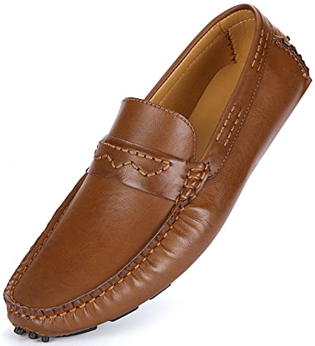 Marino Mens Penny Loafers - Comfortable and Lightweight Dress Casual Loafers - Slip-on Driving Shoes with Gift Shoe Bag
