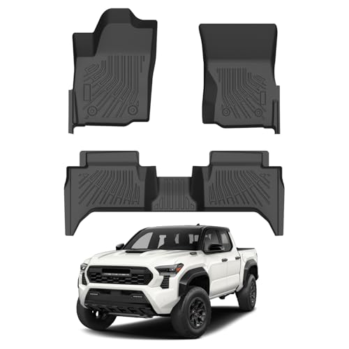 Cartist Floor Mats for Toyota Tacoma 2024-2026 (Only Fit Hybrid) Double Cab, All Weather Floor Liners for Tacoma Accessories, Heavy Duty TPE Car Mats, Car Accessories