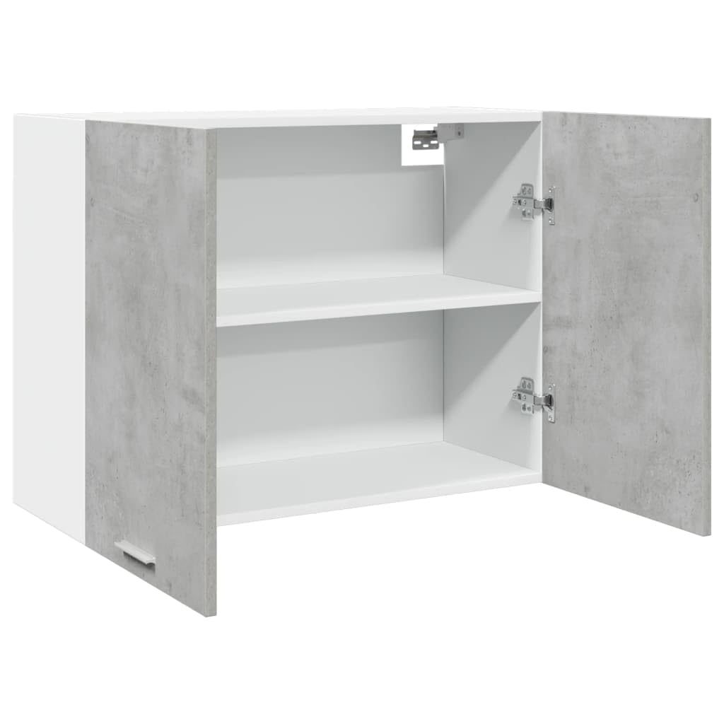 vidaXL Armoire Suspendue Lyon Gris béton 80 x 31 x 60 cm Bois d'ingénierie