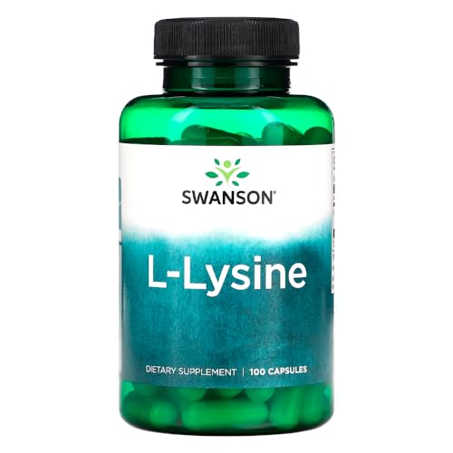 L-Lisina Free Form 500mg Swanson 100 Caps Importado
