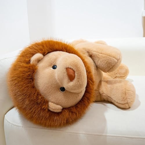 Image of Tickles Cute Lion Soft Stuffed Plush Animal Toy for Kids Boys & Girls Birthday Gift (Color: Brown Size: 30 cm)