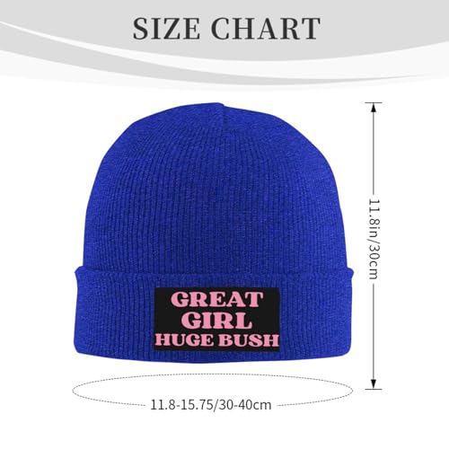 Great Girl Huge Bush Beanie Cap Warm Ski Winter Knit Hat3