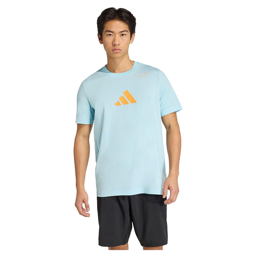 adidas Padel Category Graphic Short Sleeve T-Shirt L Blue