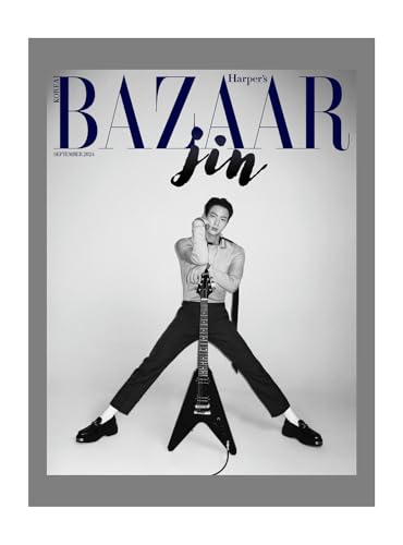 Korean Magazine Harper's Bazaar 2024 September BTSJIN JIN with Tracking (Cover C)