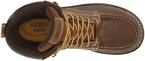 KEEN Utility Men's Cincinnati 8” Composite Toe Waterproof 90 Degree Heel Heavy Duty Work Boots, Belgian/Sandshell, 8 Wide | Image 4