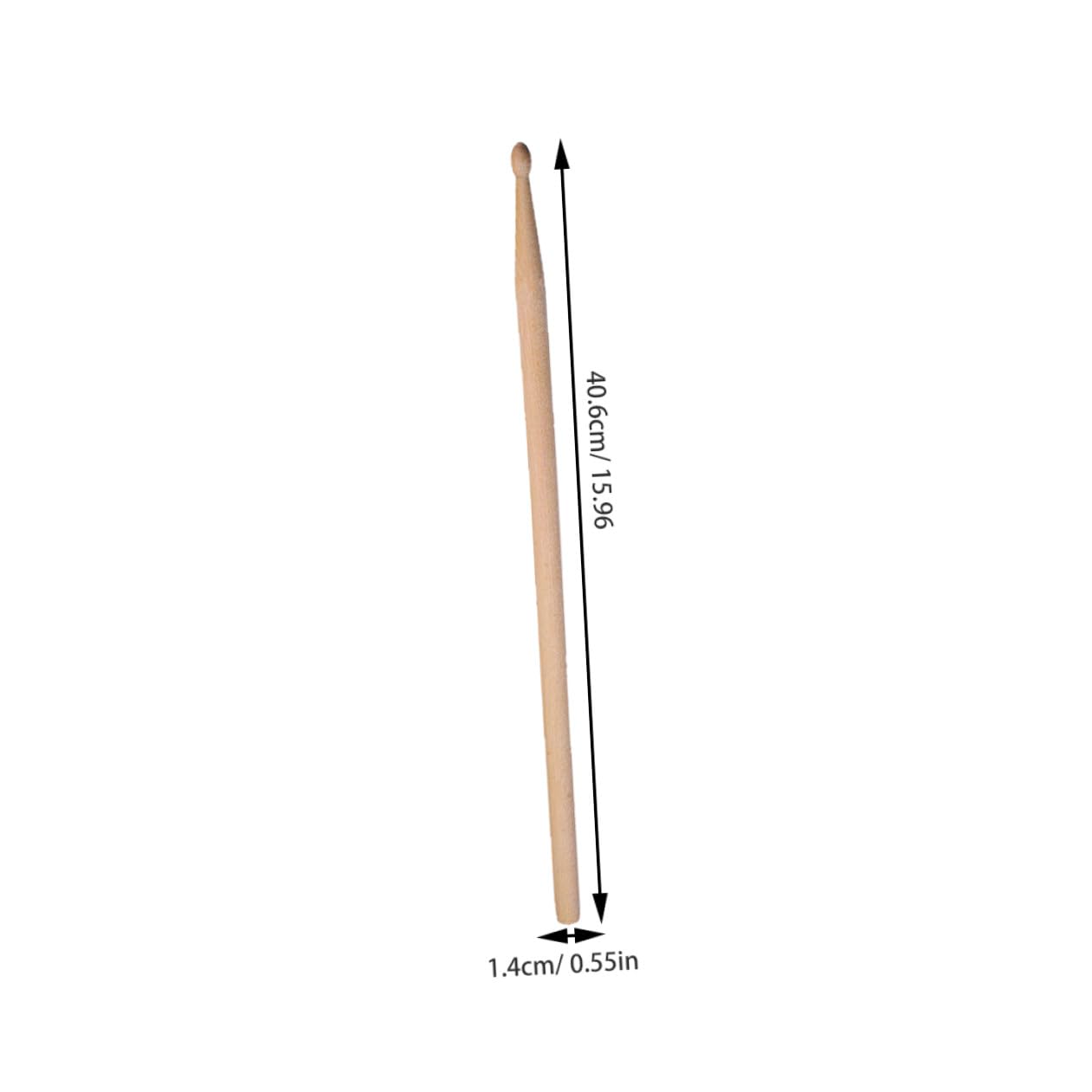 Lot de 2 Sets de Baguettes de Batterie en Érable 5a Noir | Batteurs Professionnels, 3 Paires par Set, Pochette en Velours Souple Incluse