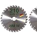 Produktbild HM Sägeblatt 210 x 30 mm Zähne 30 W Kreissägeblatt Hartmetall 210mm Ersatzsägeblatt für AEG Atlas Copco Black & Decker Bosch Elektra Elu Fein Haffner Hitachi Holz-Her Mafell Metabo Skil Handkreissäge Kreissäge