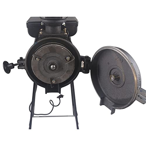 Electric Grain Mill Dry Grinder Corn Grinder, 110V 3000W Commercial Corn Mill Grinder Machine Feed Mill Wheat Grinder, Flour Mill Cereals Grinder With Funnel (3000W - Black) #TOP4