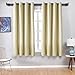 Produktbild EASELAND Vorhang Blickdicht 92% Vorhänge mit Ösen Thermogardinen Dekoschals Verdunkelungsvorhänge Isolierung Undurchsichtig Verdunkelungsvorhänge für Zimmer 2er-Set 175 x 140 cm, Beige