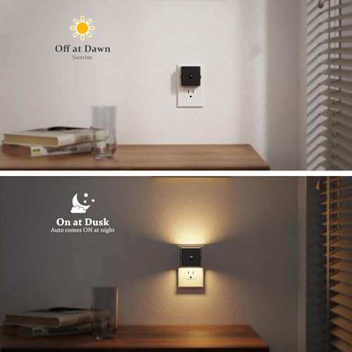Image of JandCase Motion Sensor Night Light, Night Lights Plug into Wall with Adjustable Brightness, Motion Activated Night Light, 3000K Warm White, for Kids Bathroom Hallway Kitchen Bedroom