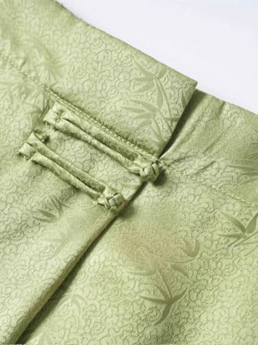 Women's Silk Midi Skirt with Twisted Compass Buckle and Zipper Detailing Solid and Floral Print3