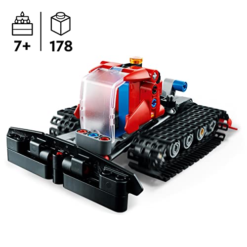 LEGO 42148 Technic Pistenraupe, 2in1 Winter-Fahrzeug-Modell-Spielzeug mit Schneemobil, Technik-Lernspielzeug für Jungen… – Bild 3