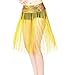 Women's Tribal Fringe Tassel Dynamic Belts Hip Scarf for Belly Dance Costume and Performance Practice
