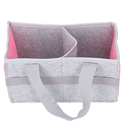 SPYMINNPOO Portable Carrying Storage Bag, Foldable Travel Organizer with Side Cutouts & Elastic Straps(Pink)