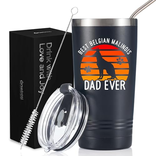 Onebttl Belgian Malinois Gifts for Men, 20 OZ Travel Tumbler