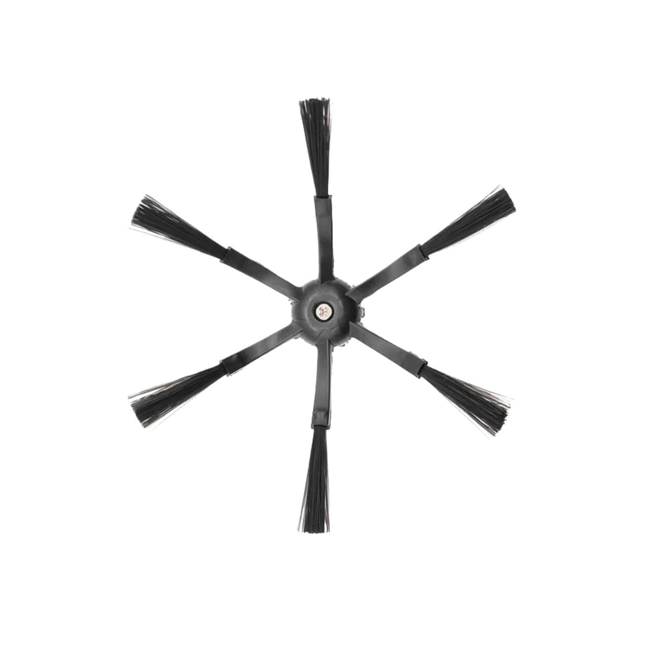 Robot Vacuum Side Brush,Compatible for Xiaomi, Compatible for Roborock，S50 S51 S55 S5 S6 1S Parts(6-Armed Black 1pc)