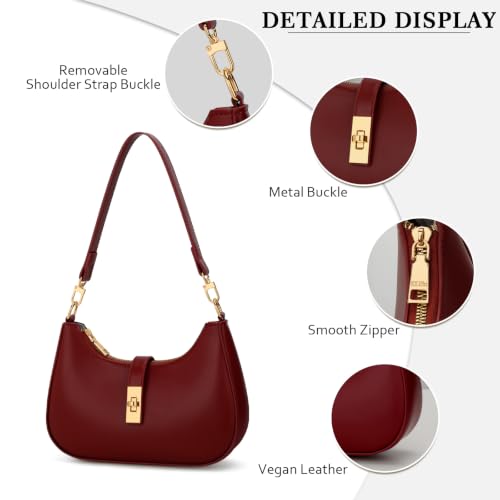 Image of KKXIU Shoulder Bag for Women Cute Hobo Vegan Leather Handbag