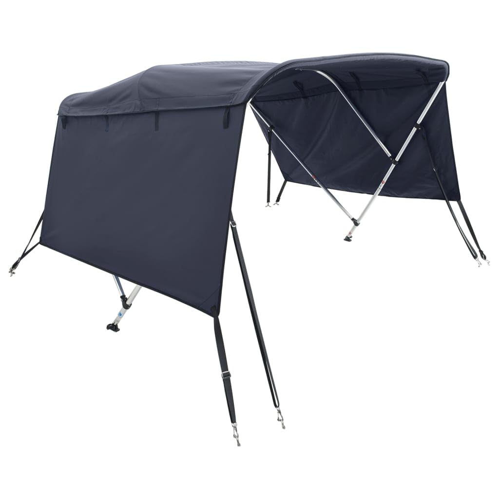 Toit bimini à 3 arceaux parois latérales 183x(170 182)x137 cm