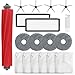 Produktbild HomeTimes Ersatzteile für Roborock Qrevo Pro für Q revo Maxv Saugroboter Zubehör mit 1 Gummibürsten 2 HEPA-Filter 4 Mop-Pads 4 Seitenbürsten 6 Staubbeutel 18tlg.