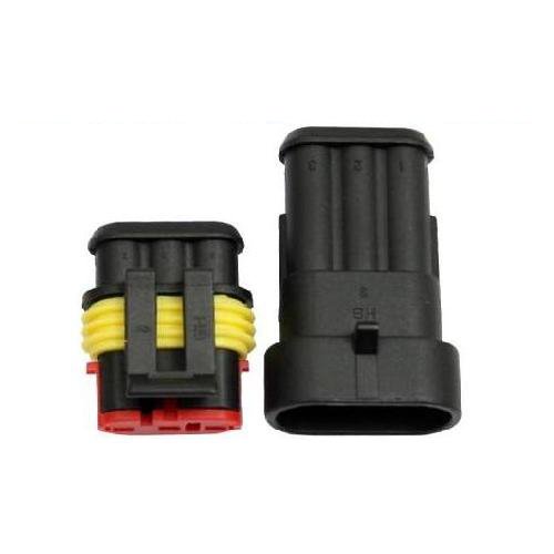 AMP Superseal Steckerset Steckverbindung wasserdicht Auto KFZ LKW Boot (3 Polig)