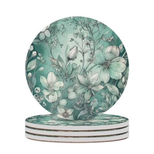 Dessous de verre céramique résistant chaleur boisson chaude - 2