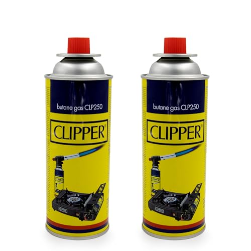Clipper Cartuchos de Gas Butano 400ml para Camping