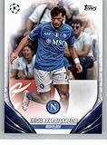 2023-24 Topps UEFA Club Competitions #199 Khvicha Kvaratskhelia SSC Napoli Official UCL Soccer Card in Raw (NM or Better) Condition