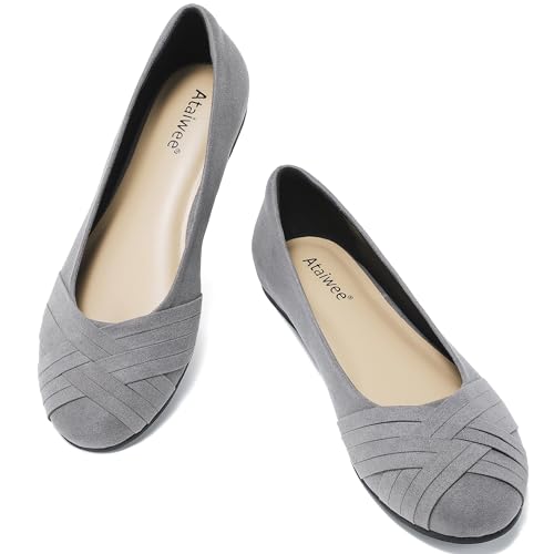 Ataiwee Women's Wide Width Casual Comfortable Round Toe Plus Size Ballet Shoes
| Ataiwee Women's Plus Size Wide Flats Shoes Comfortable Round Toe Casual Ballet Shoes
| Ataiwee Women's Plus Size Wide Width Comfortable Round Toe Casual Ballet Shoes