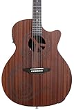 Luna Gypsy Maluhia Peace Mahogany Acoustic-electric Guitar - Natural