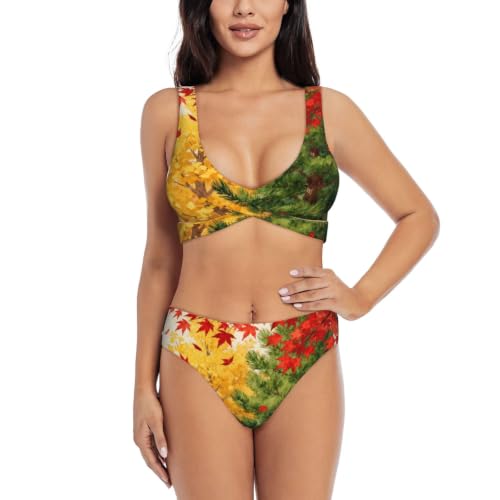 Bikini croisé push-up avec coussinets amovibles ensemble deux pièces réglable