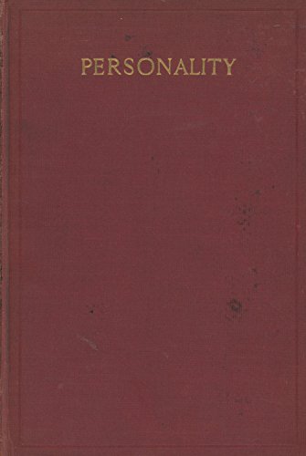 Personality: With special reference to superper... B0000EF4E7 Book Cover