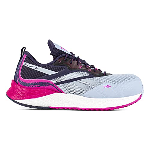 Reebok Work Women's Floatride Energy 3 Adventure Work Light Blue, Grey, and Pink Composite Toe Boots, 7 Wide