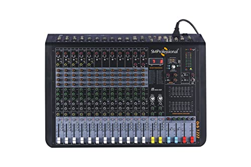 Image of Studiomaster ORB-1222 Professional 12 Channel DJ Mixer With One Knob Compression, DSP-Based Dual Multi-EFX Processor, Built-In USB MP3 Media Player And Recorder, Black