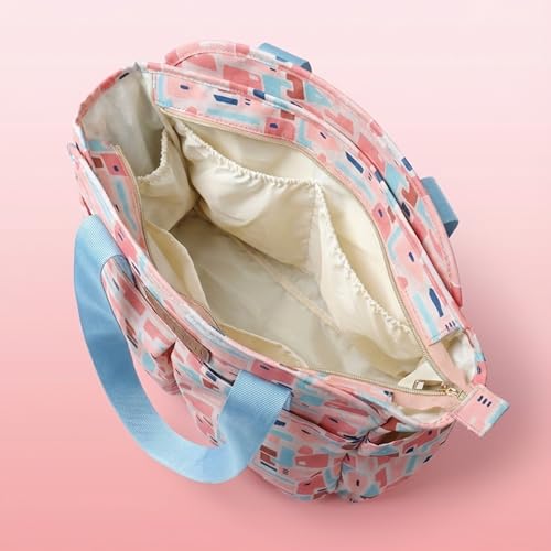 Image of VISMIINTREND Diaper Tote Bags for Mother | Materinity Travel Handbags | Multi Pockets Water Resistant Diaper Bags | Hospital Messenger Bags for New Mom | Gift for New Born Baby & Girl