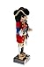 Clever Creations Pirate 14 Inch Traditional Wooden Nutcracker, Festive Christmas Décor for Shelves and Tables