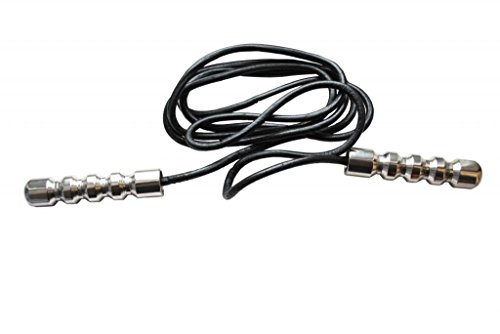 Senshi Japan Premium Skipping Rope, Premium Skipping Rope With Weighted Handles & Genuine Leather Rope - Smooth Rotation And Wrist Strength Training, Durable & Versatile