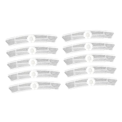 POPETPOP Road Bike Tire Reflectors 10pcs White Bicycle Wheel Reflectors Bike Safety Warning