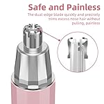Nose Hair Trimmer, Professional Painless Battery-Operated Ear and Nose Trimmer Clipper for Man Woman, Portable Pen…