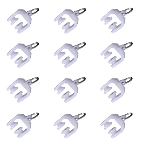 50PCS Curtain Rail Track Pulley Silent Pulley Curtain Hooks Curtain Rail Gliders for Windows Shower Curtains Room Divider DIY Mounting Accessories