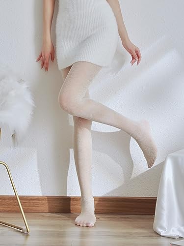 Image of Sahabowi Women Tights, Sheer High Waist Pantyhose, Vintage Control Top Stockings, Siwa 5