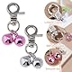 SUPERFINDINGS 8 Stück 2 Farben Haustierglocken Halsbandglocken Halsbänder Charm Hundehalsband Hängende Anhänger Dekoration Glocke Für Hundewelpen Katzen Kätzchen Halsbänder Dekor 4.5cm / 1.78