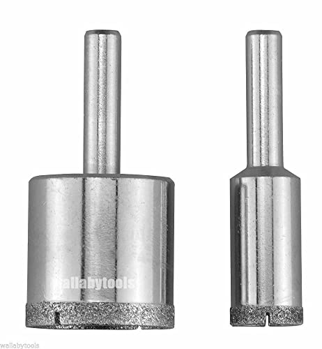 Set de 2 brocas de sierra de diamante 1/2" y 1" para cerámica miniatura 2