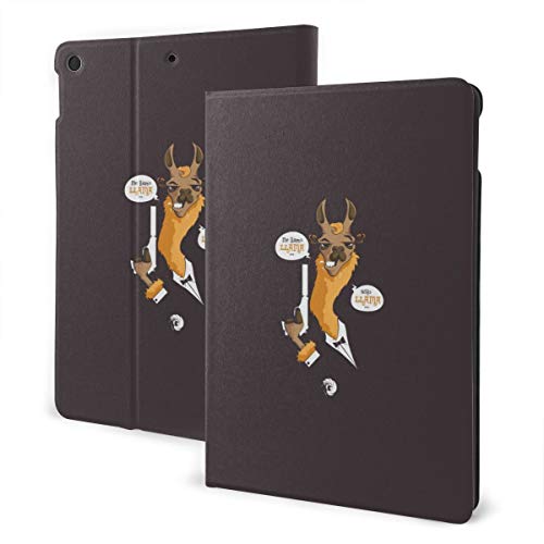 IPad 7th 10.2" Case,Solo Llama Auto Sleep/Wake IPad PU Leather Protective Case
