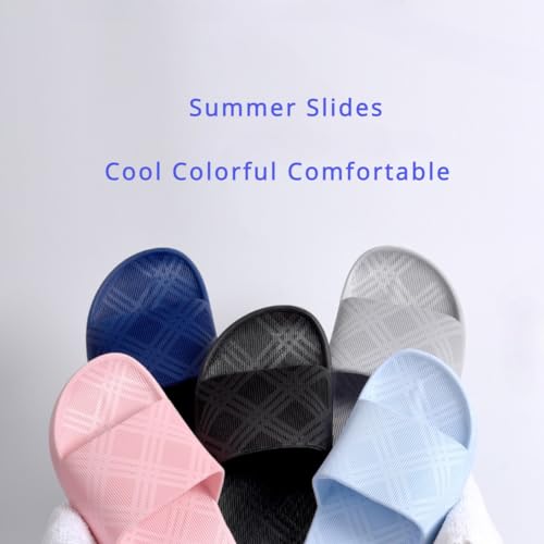 Shower Slides Women Men Sandal Non Slip Drying Quick Comfortable Bath Beach Slippers Dorm Shoes 7