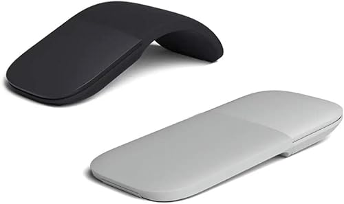Miniatura 5 de Ratón Bluetooth Arc Touch, mouse plegable inalámbrico sin receptor nano USB, ergonómico mini ratón óptico silencioso para computadora portátil,