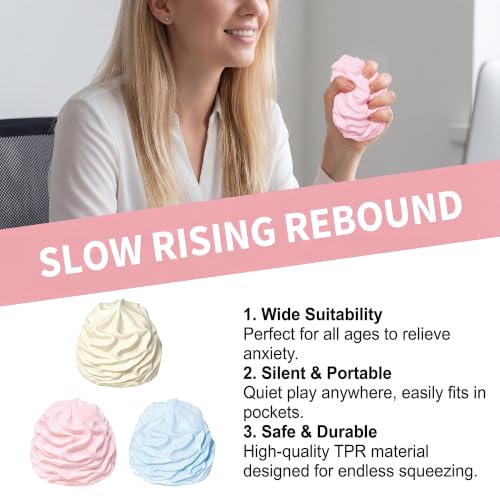 Cream Squishy Squishy Stress Balls, Novelty Cake Squeeze Toys - image 6
