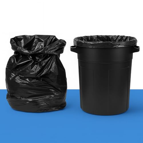 Image of Garbage Bags | Medium | 180 Count | 30 Bags X 1 Rolls | 19 X 21 Inches | For Dry & Wet Waste | Black | Trending Limited Edition |