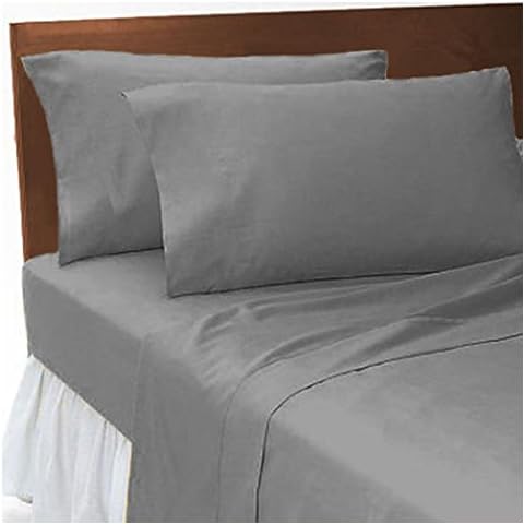 4 Ft Small Double Fitted Sheets (4 FT Fitted, Dark Grey) Cover